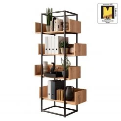 GWINNER Regal Style I - Echtholzfurnier / Metall - Eiche / Anthrazit -Wohnzimmermöbel boutique en ligne 1000188718 191119 12335400005 ICON DETAILS P000000001000188718 icon seal