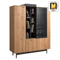 GWINNER Highboard Style - Echtholzfurnier / Metall - Eiche / Anthrazit -Wohnzimmermöbel boutique en ligne 1000188719 191119 12335400007 ICON DETAILS P000000001000188719 icon seal