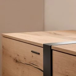 GWINNER TV-Lowboard Style II - Echtholzfurnier / Metall - Eiche / Anthrazit 16 GWINNER TV-Lowboard Style II - Echtholzfurnier / Metall - Eiche / Anthrazit -Wohnzimmermöbel boutique en ligne 1000188728 190926 06090000045 DETAILS P000000001000188728