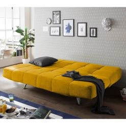 Fredriks Schlafsofa Bolans - Microfaser - Microfaser Ranu: Senfgelb -Wohnzimmermöbel boutique en ligne 1000189294 191031 16374300241 MOOD DETAILS P000000001000189294 mood