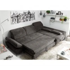 Fredriks Ecksofa Easton - Microfaser - Microfaser Ranu: Steingrau - Longchair davorstehend rechts -Wohnzimmermöbel boutique en ligne 1000189348 191031 16390200657 MOOD DETAILS P000000001000189348 mood