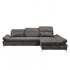 Fredriks Ecksofa Easton - Microfaser - Microfaser Ranu: Steingrau - Longchair davorstehend rechts -Wohnzimmermöbel boutique en ligne 1000189348 191031 16390200658 DETAILS P000000001000189348