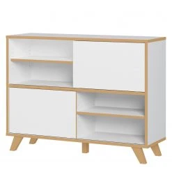 Germania Sideboard Svene - Weiß / Eiche Sonoma Dekor - Breite: 120 cm