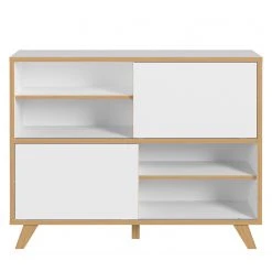 Germania Sideboard Svene - Weiß / Eiche Sonoma Dekor - Breite: 120 cm -Wohnzimmermöbel boutique en ligne 1000189542 191022 12045900149 DETAILS P000000001000189542