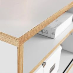 Germania Aktenschrank Svene - Weiß / Eiche Sonoma Dekor -Wohnzimmermöbel boutique en ligne 1000189543 191022 12045900156 DETAILS P000000001000189543