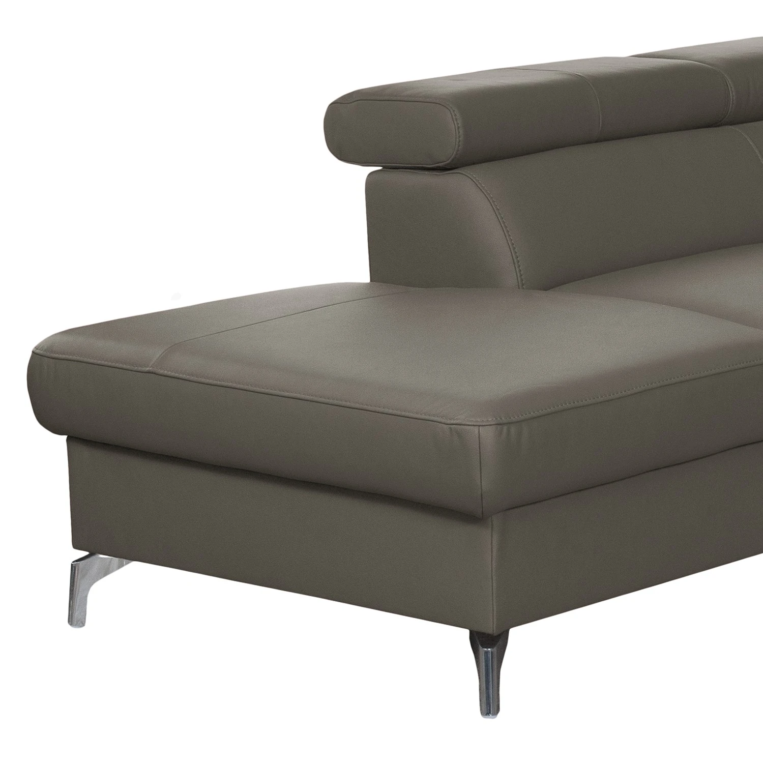 Loftscape Ecksofa Martinez - Echtleder / Kunstleder - Schlamm - Ottomane davorstehend links - Schlaffunktion - Bettkasten 8 Loftscape Ecksofa Martinez - Echtleder / Kunstleder - Schlamm - Ottomane davorstehend links - Schlaffunktion - Bettkasten – Bild 8