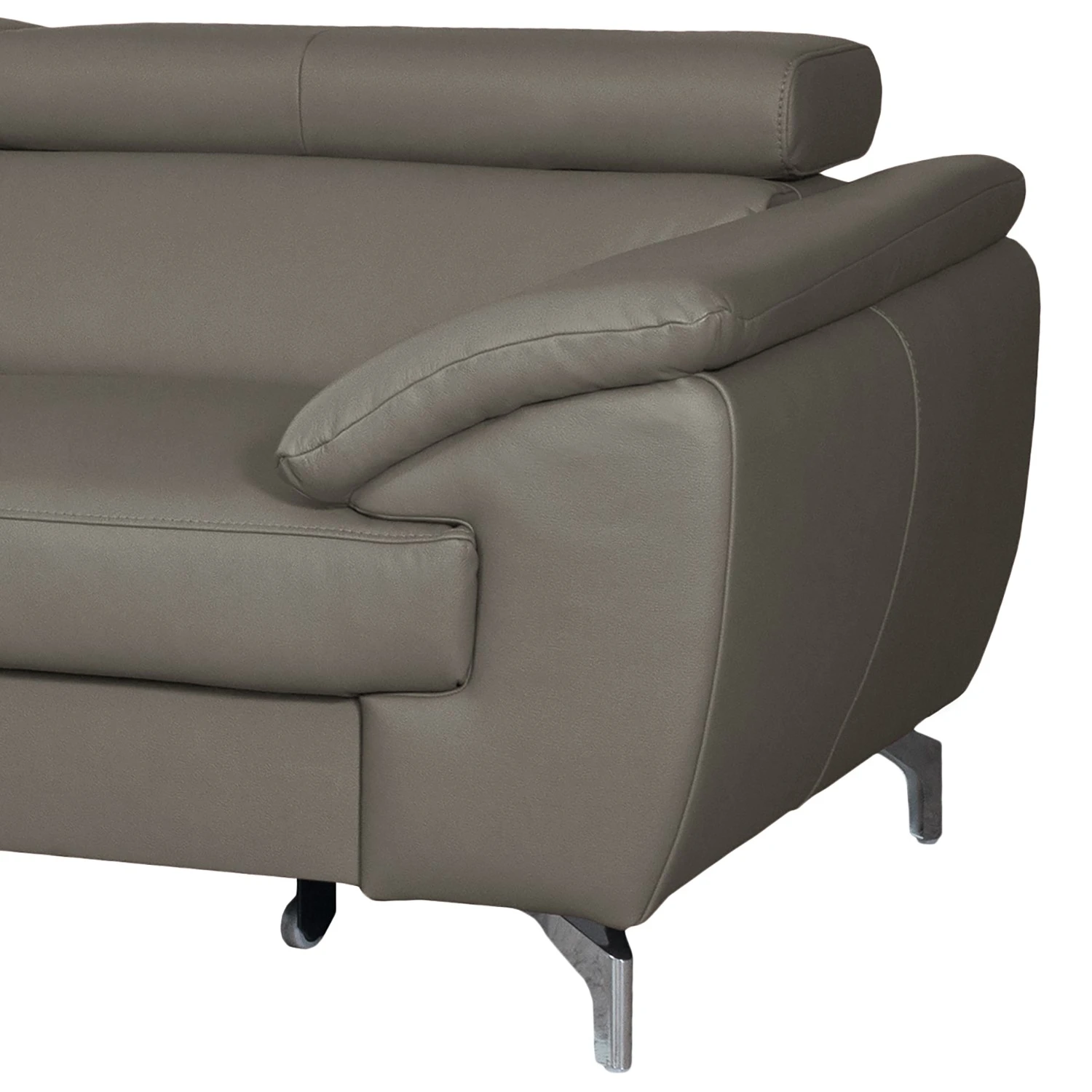 Loftscape Ecksofa Martinez - Echtleder / Kunstleder - Schlamm - Ottomane davorstehend links - Schlaffunktion - Bettkasten 10 Loftscape Ecksofa Martinez - Echtleder / Kunstleder - Schlamm - Ottomane davorstehend links - Schlaffunktion - Bettkasten – Bild 10