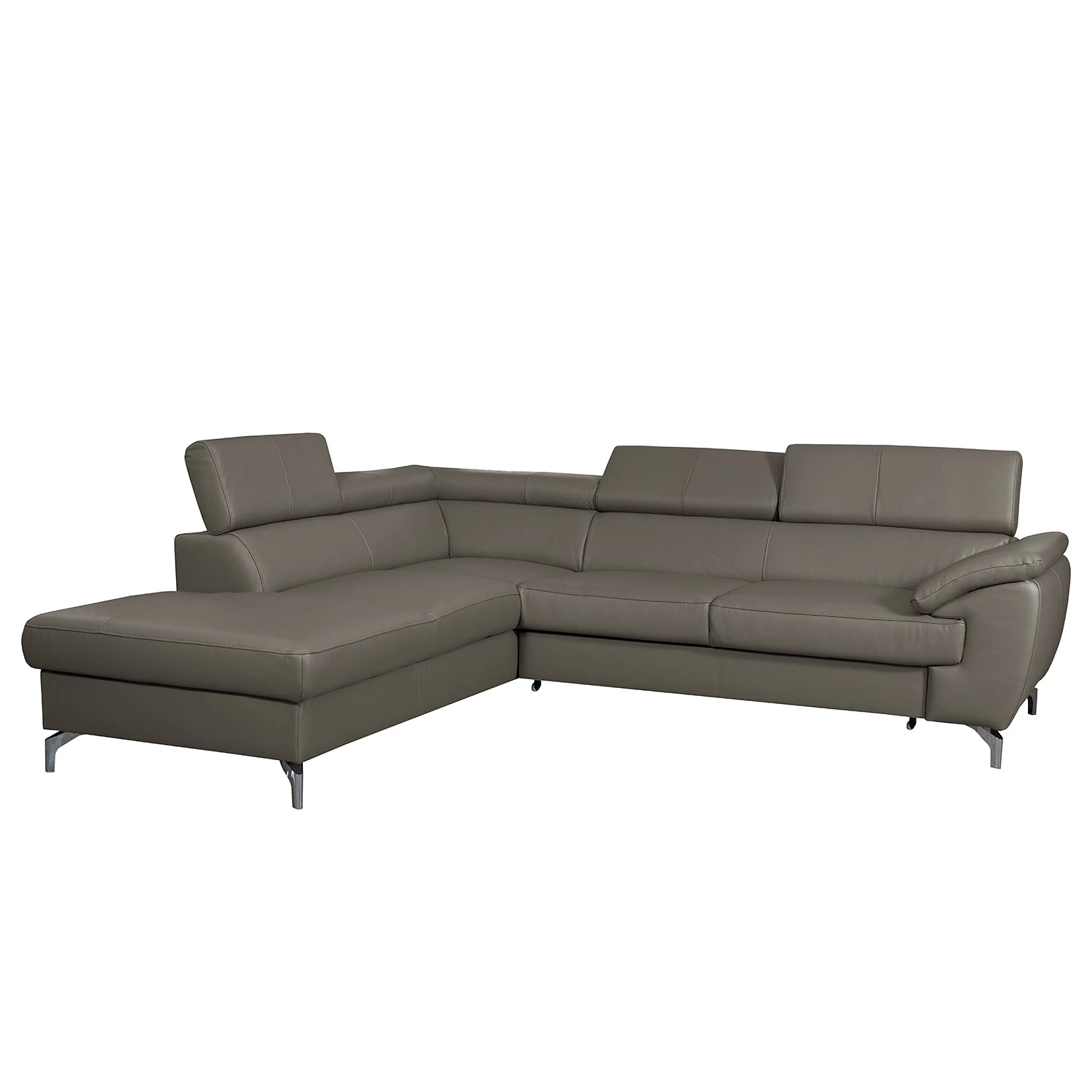 Loftscape Ecksofa Martinez - Echtleder / Kunstleder - Schlamm - Ottomane davorstehend links - Schlaffunktion - Bettkasten 6 Loftscape Ecksofa Martinez - Echtleder / Kunstleder - Schlamm - Ottomane davorstehend links - Schlaffunktion - Bettkasten – Bild 6