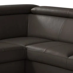 Loftscape Ecksofa Junin - Echtleder / Kunstleder - Dunkelbraun - Ottomane davorstehend rechts - Schlaffunktion - Bettkasten -Wohnzimmermöbel boutique en ligne 1000189625 191016 15040400549 DETAILS P000000001000189625