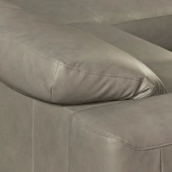 Loftscape Ecksofa Iglesia - Echtleder - Echtleder Nadra: Grau - Longchair davorstehend rechts - Silber - Buche -Wohnzimmermöbel boutique en ligne 1000189630 200102 11281200138 DETAILS P000000001000189630