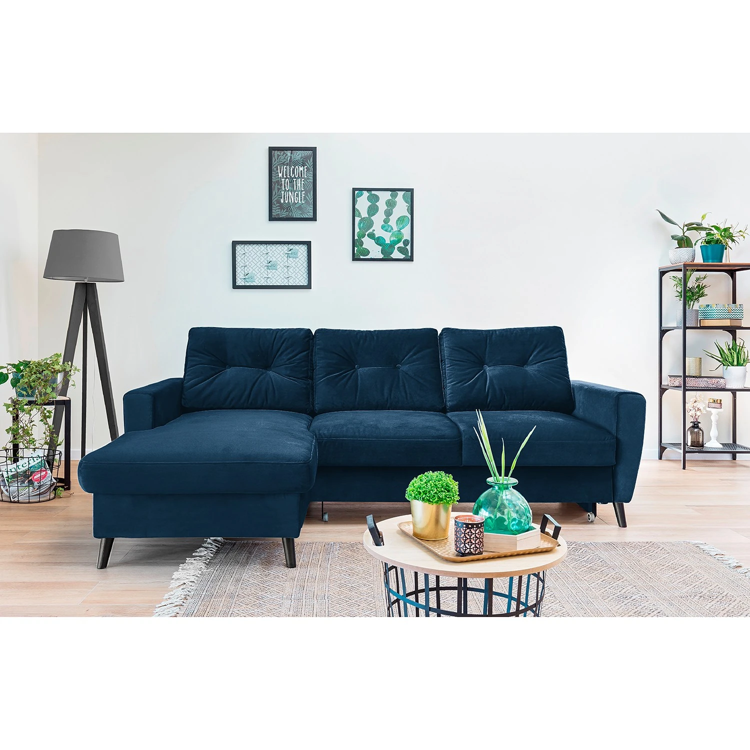Mørteens Ecksofa Sola III - Samt - Marineblau - Longchair davorstehend links - Schlaffunktion - Bettkasten 8 Mørteens Ecksofa Sola III - Samt - Marineblau - Longchair davorstehend links - Schlaffunktion - Bettkasten – Bild 8