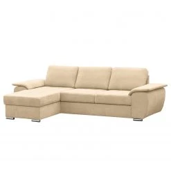 Fredriks Ecksofa Labate - Webstoff - Beige - Longchair davorstehend links