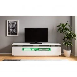 Loftscape TV-Lowboard Lisby - Inkl. Beleuchtung - Hochglanz Weiß -Wohnzimmermöbel boutique en ligne 1000191815 200930 14354800007 DETAILS P000000001000191815