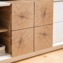 Loftscape TV-Lowboard Crecora - Weiß / Hirnholz Eiche -Wohnzimmermöbel boutique en ligne 1000191826 200930 14360400013 DETAILS P000000001000191826