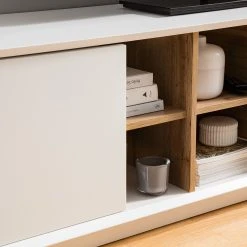 Loftscape TV-Lowboard Crecora - Weiß / Hirnholz Eiche -Wohnzimmermöbel boutique en ligne 1000191826 200930 14360700014 DETAILS P000000001000191826