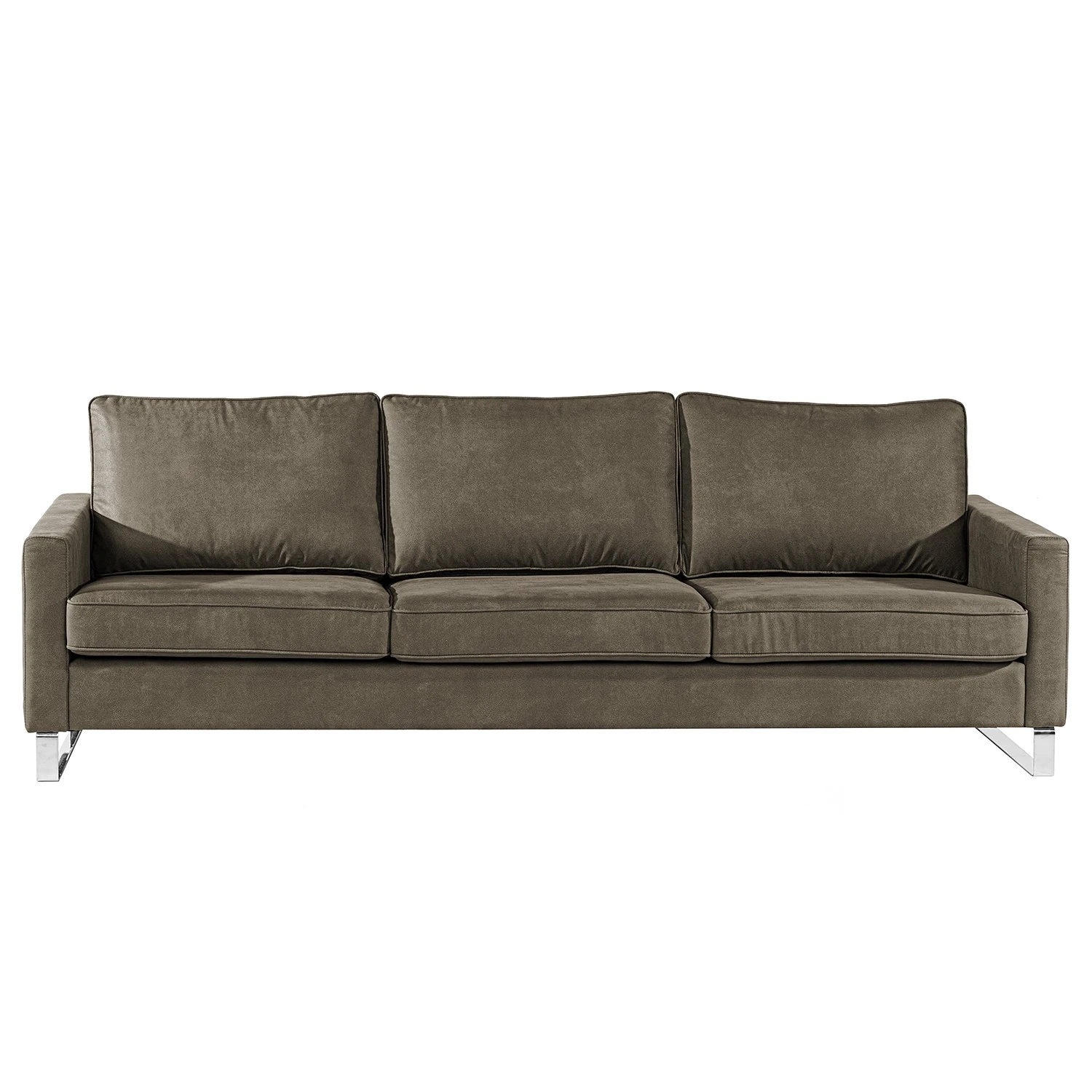 Loftscape Sofa Radon I (3-Sitzer) - Samt - Microfaser Bice: Dunkelbraun 2 Loftscape Sofa Radon I (3-Sitzer) - Samt - Microfaser Bice: Dunkelbraun – Bild 2