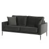 Norrwood Sofa Sauvo I (2,5-Sitzer) - Samt - Samt Ravi: Anthrazit