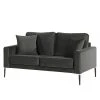 Norrwood Sofa Sauvo I (2-Sitzer) - Samt - Samt Ravi: Anthrazit