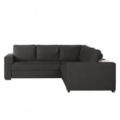 Loftscape Ecksofa Woodway I - Webstoff - Schwarz - Ottomane davorstehend rechts - Tablett -Wohnzimmermöbel boutique en ligne 1000192949 191204 13432201317 DETAILS P000000001000192949