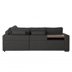 Loftscape Ecksofa Woodway I - Webstoff - Schwarz - Ottomane davorstehend rechts - Tablett -Wohnzimmermöbel boutique en ligne 1000192949 191204 13432201318 DETAILS P000000001000192949