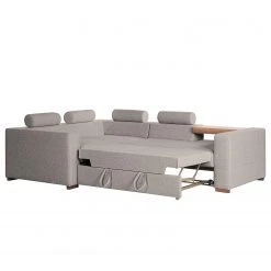 Loftscape Ecksofa Woodway II - Webstoff - Grau - Ottomane davorstehend links - Tablett -Wohnzimmermöbel boutique en ligne 1000192971 191204 13433201532 DETAILS P000000001000192971