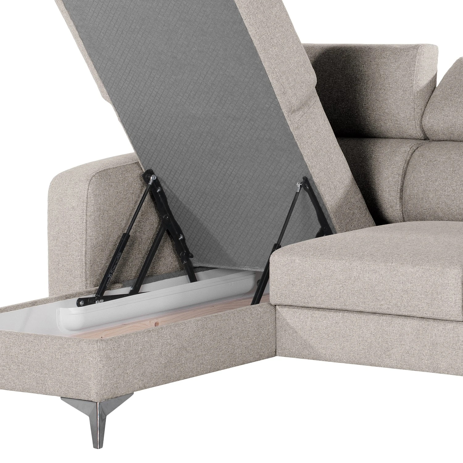 Loftscape Ecksofa Nonza I - Webstoff - Kaschmir - Longchair davorstehend links 12 Loftscape Ecksofa Nonza I - Webstoff - Kaschmir - Longchair davorstehend links – Bild 12