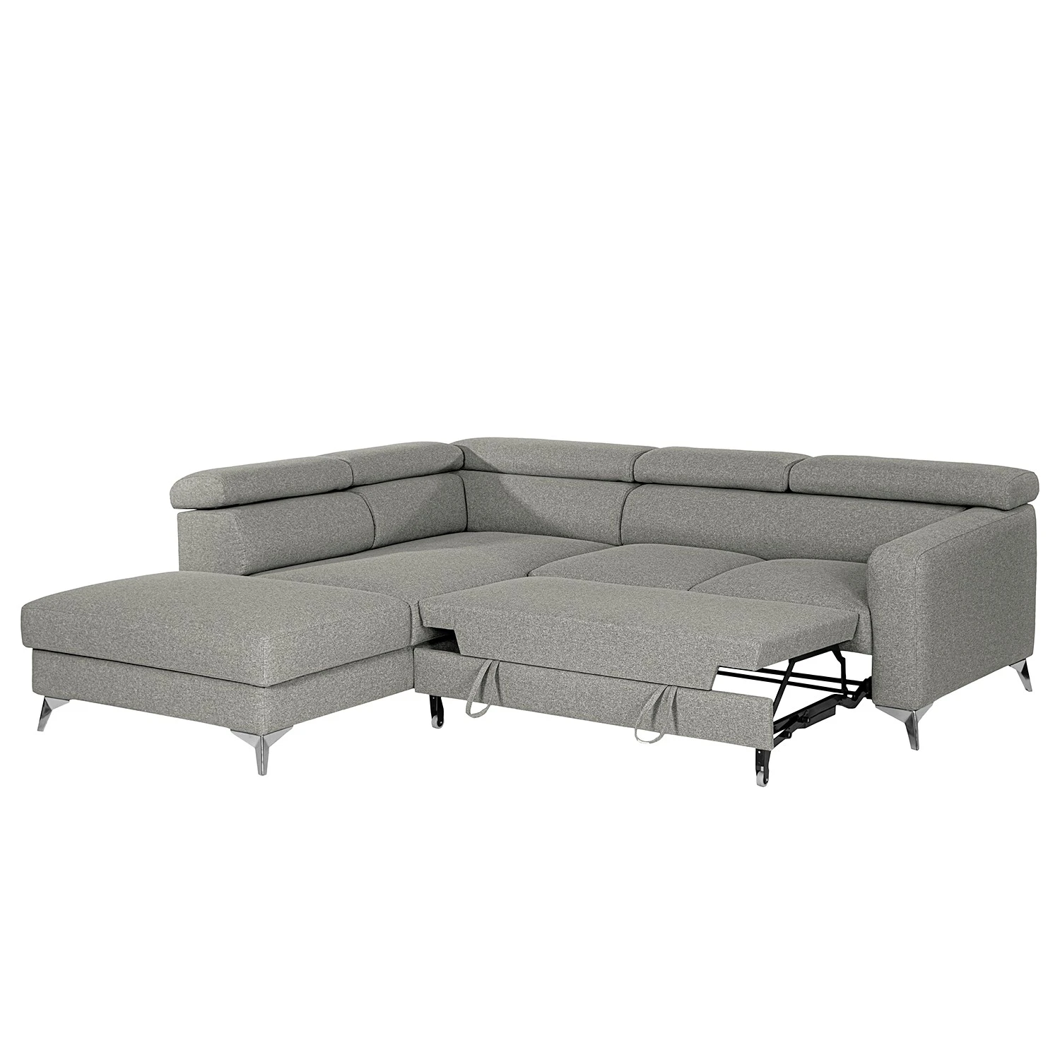 Loftscape Ecksofa Nonza II - Webstoff - Lichtgrau - Ottomane davorstehend links 3 Loftscape Ecksofa Nonza II - Webstoff - Lichtgrau - Ottomane davorstehend links – Bild 3