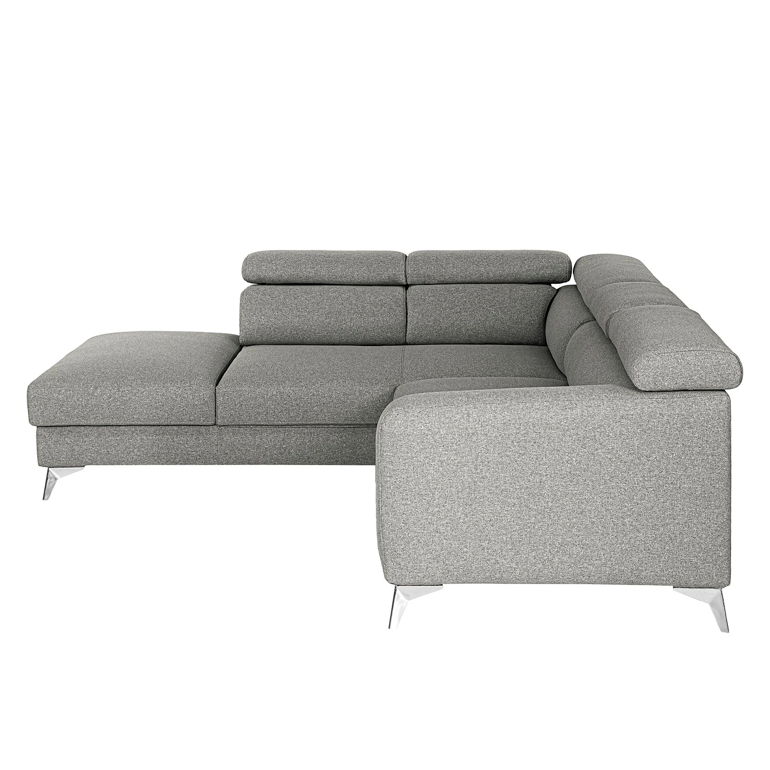 Loftscape Ecksofa Nonza II - Webstoff - Lichtgrau - Ottomane davorstehend links 6 Loftscape Ecksofa Nonza II - Webstoff - Lichtgrau - Ottomane davorstehend links – Bild 6