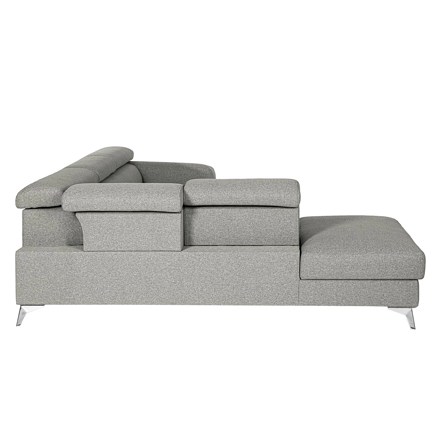 Loftscape Ecksofa Nonza II - Webstoff - Lichtgrau - Ottomane davorstehend links 7 Loftscape Ecksofa Nonza II - Webstoff - Lichtgrau - Ottomane davorstehend links – Bild 7