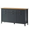 Maison Belfort Sideboard Rivery - Kiefer massiv - Anthrazit