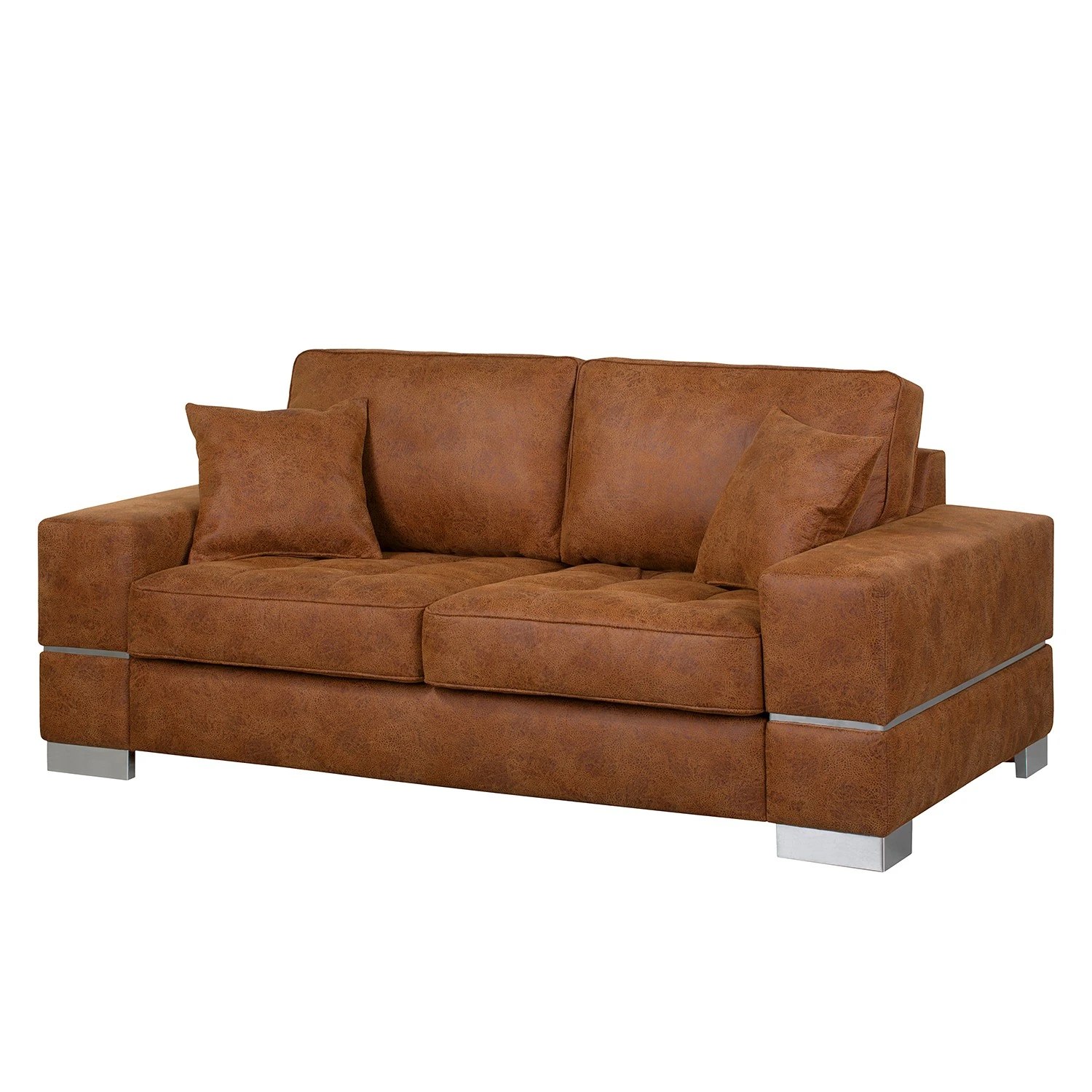 Loftscape Sofa Muonio (2-Sitzer) - Antiklederlook - Cognac 1 Loftscape Sofa Muonio (2-Sitzer) - Antiklederlook - Cognac