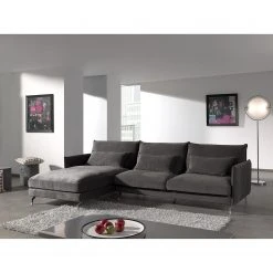 Fredriks Ecksofa Paimio - Samt - Grau - Longchair davorstehend links 13 Fredriks Ecksofa Paimio - Samt - Grau - Longchair davorstehend links -Wohnzimmermöbel boutique en ligne 1000194159 191216 16241200335 MOOD DETAILS P000000001000194159 mood