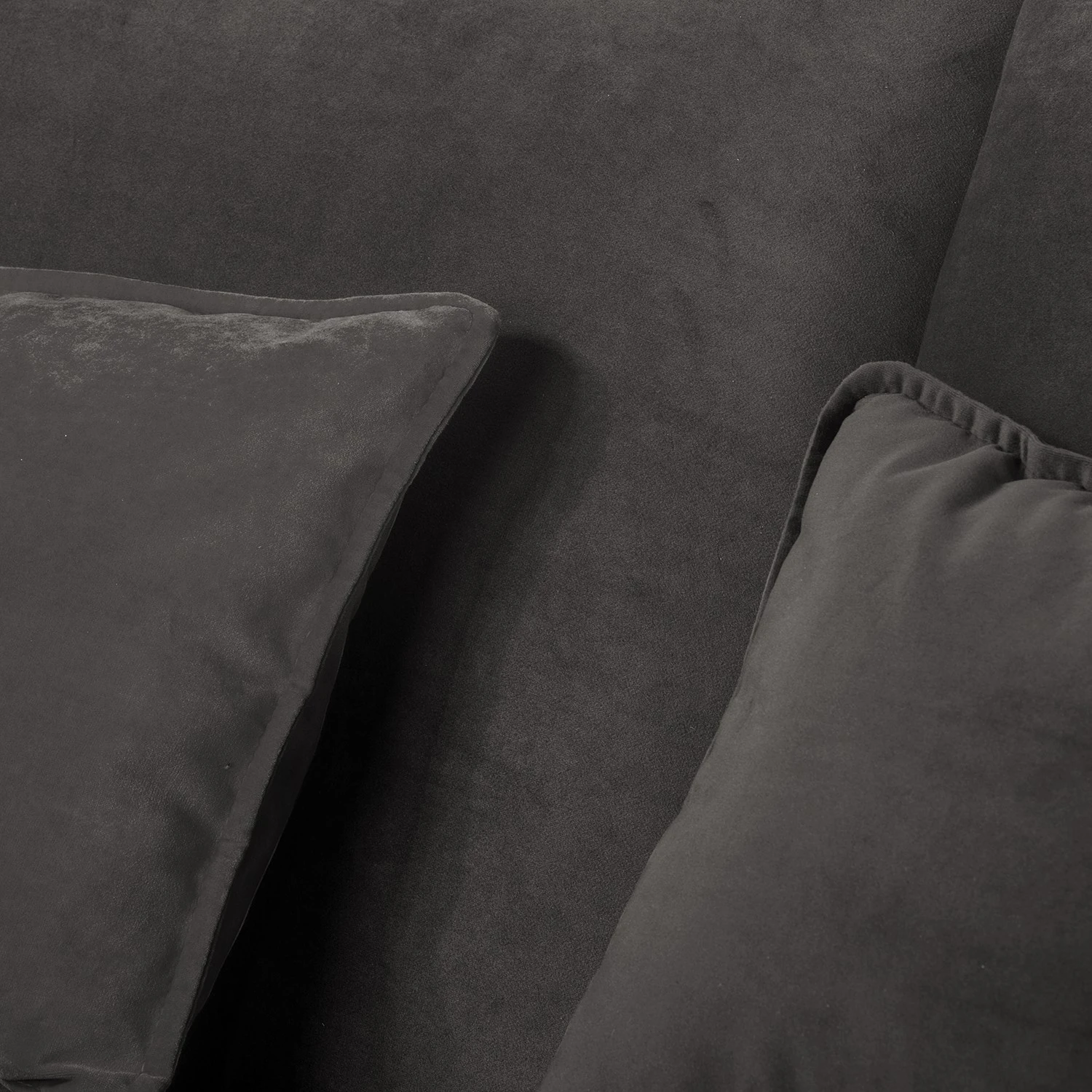 Fredriks Ecksofa Paimio - Samt - Grau - Longchair davorstehend links 6 Fredriks Ecksofa Paimio - Samt - Grau - Longchair davorstehend links – Bild 6