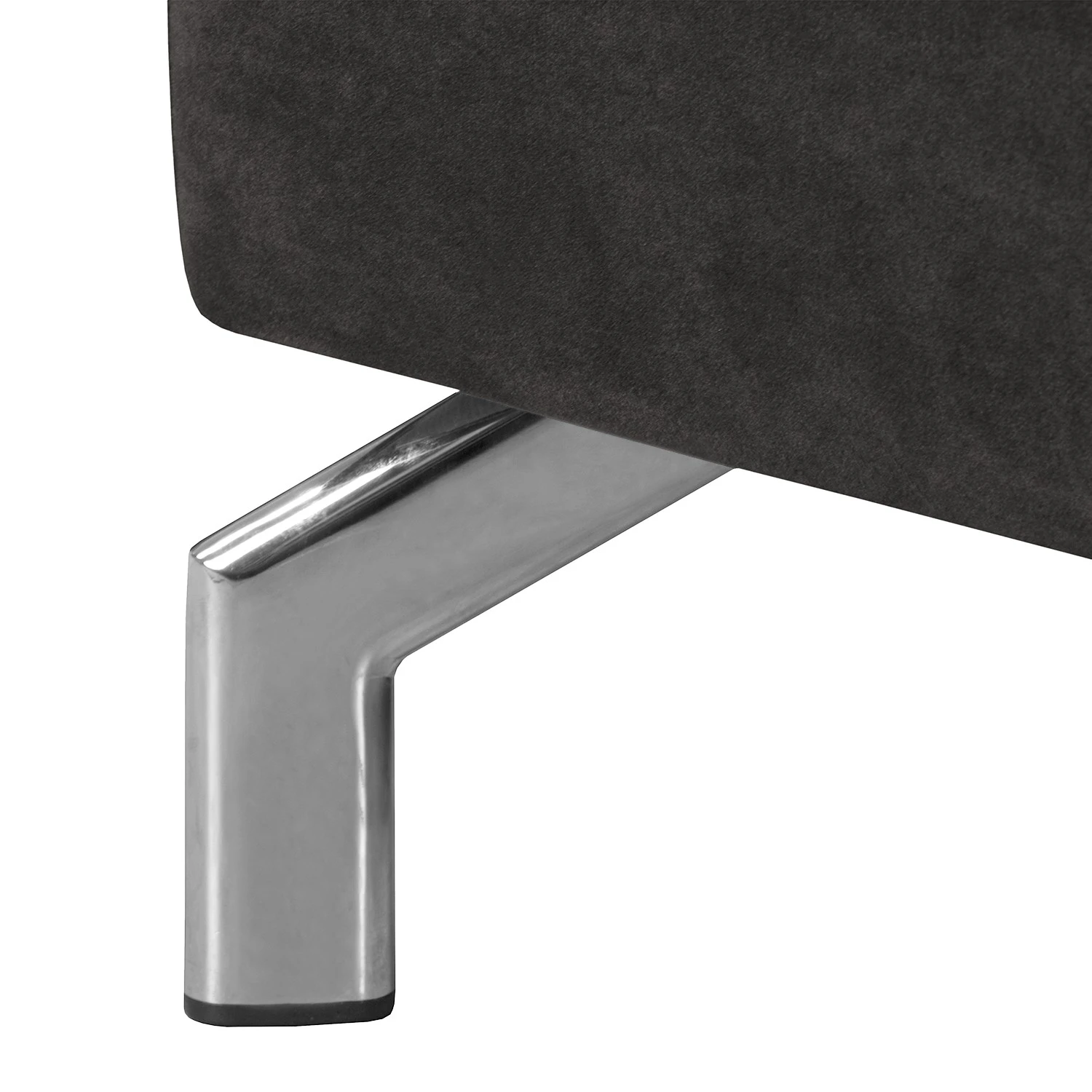 Fredriks Ecksofa Paimio - Samt - Grau - Longchair davorstehend links 10 Fredriks Ecksofa Paimio - Samt - Grau - Longchair davorstehend links – Bild 10