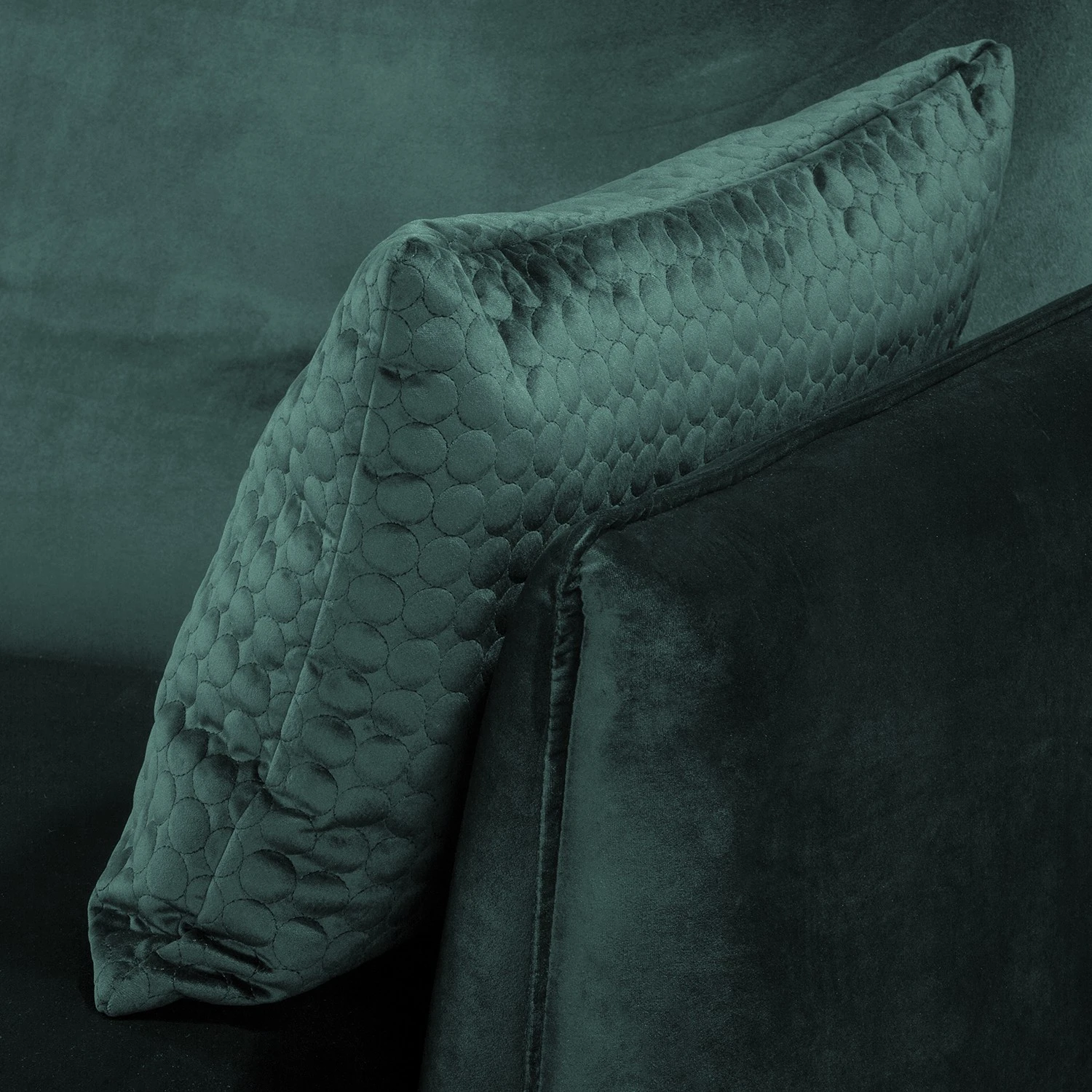 Jack & Alice Ecksofa Narpio - Samt - Petrol - Longchair davorstehend rechts 8 Jack & Alice Ecksofa Narpio - Samt - Petrol - Longchair davorstehend rechts – Bild 8