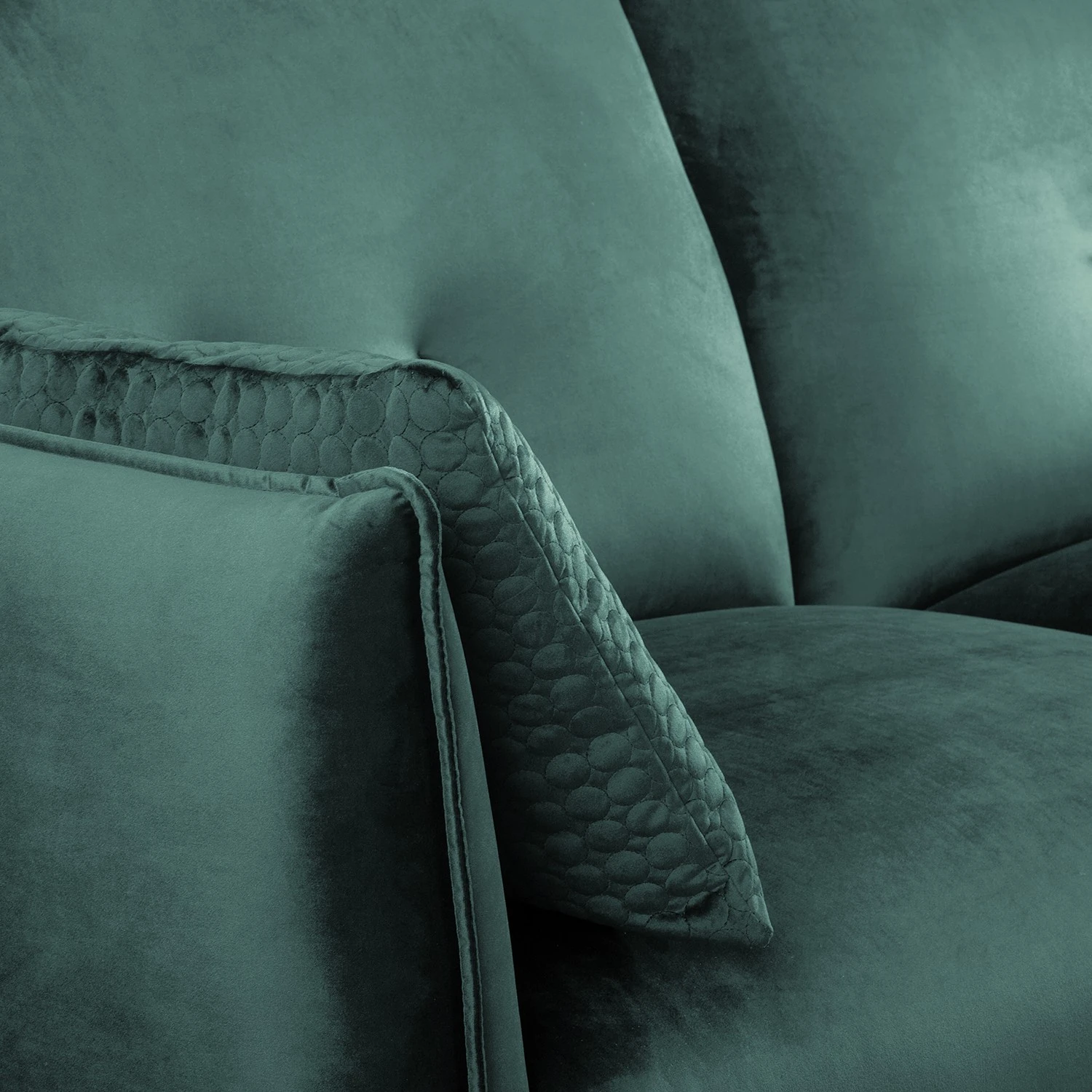 Jack & Alice Ecksofa Narpio - Samt - Petrol - Longchair davorstehend rechts 10 Jack & Alice Ecksofa Narpio - Samt - Petrol - Longchair davorstehend rechts – Bild 10