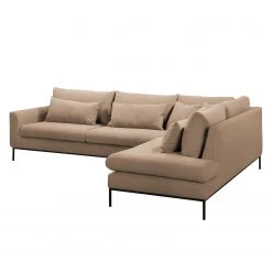 Fredriks Ecksofa Luosto - Flachgewebe - Cappuccino - Ottomane davorstehend rechts -Wohnzimmermöbel boutique en ligne 1000194193 191216 16244000698 DETAILS P000000001000194193