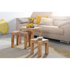 Naturoo Beistelltisch-Set Woodfin (3er-Set) - Akazie massiv 7 Naturoo Beistelltisch-Set Woodfin (3er-Set) - Akazie massiv -Wohnzimmermöbel boutique en ligne 1000194211 200108 10050200050 MOOD DETAILS P000000001000194211 mood