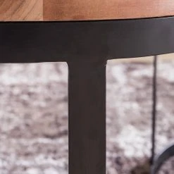 Naturoo Beistelltisch Palos I (2er-Set) - Akazie massiv / Metall - Akazie / Schwarz -Wohnzimmermöbel boutique en ligne 1000194221 200108 10051200127 DETAILS P000000001000194221