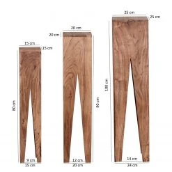 Naturoo Beistelltisch-Set Dandrige (3er-Set) - Akazie massiv -Wohnzimmermöbel boutique en ligne 1000194225 200108 10051500154 SKETCH DETAILS P000000001000194225 sketch
