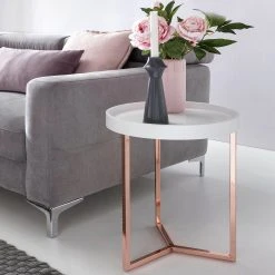 Jack & Alice Beistelltisch Brookford - Weiß -Wohnzimmermöbel boutique en ligne 1000194254 200108 10053800320 MOOD DETAILS P000000001000194254 mood