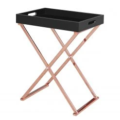 Norrwood Beistelltisch Kemp - Schwarz / Kupfer