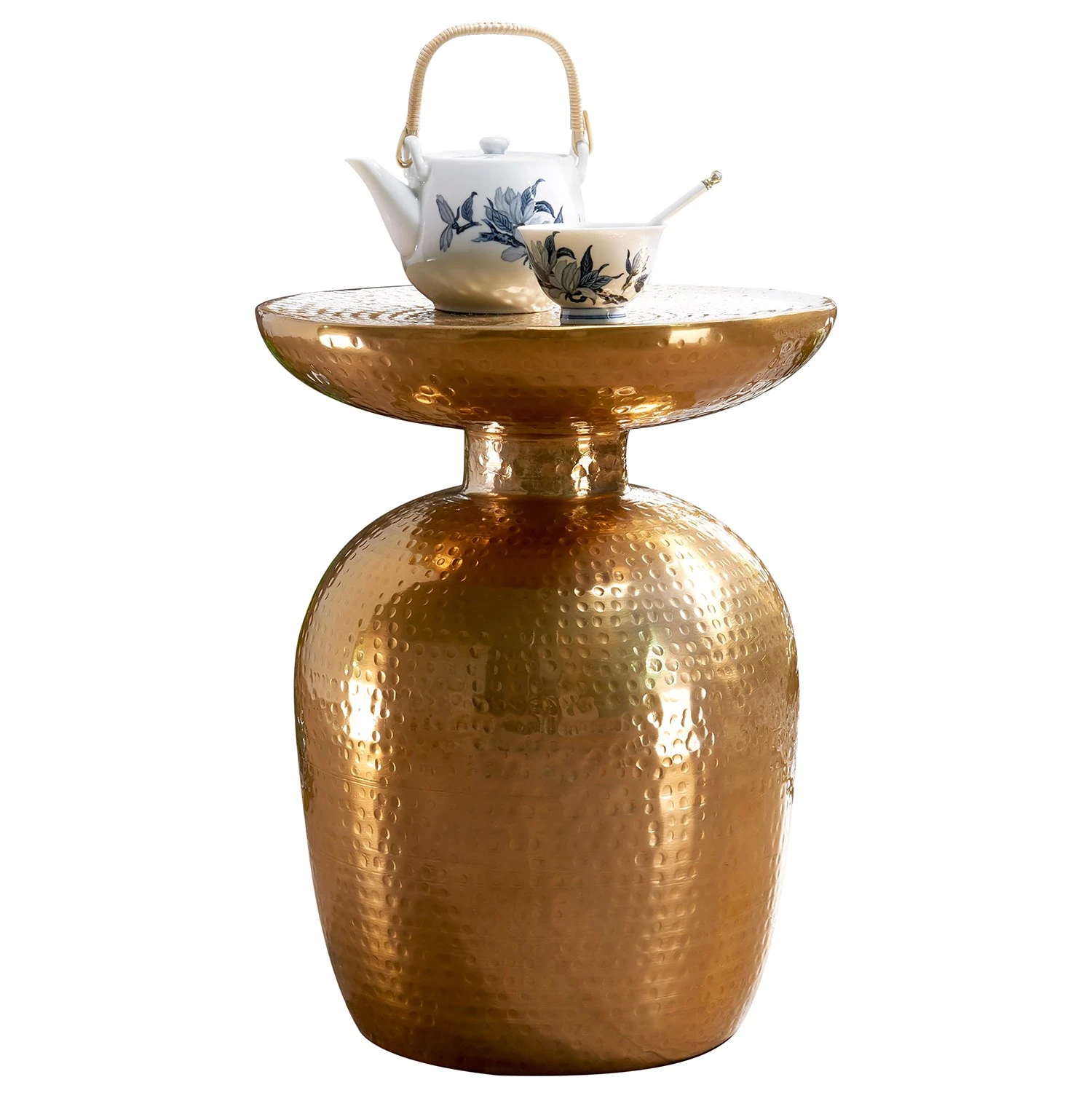 Red Living Beistelltisch Trevose - Aluminium - Gold 1 Red Living Beistelltisch Trevose - Aluminium - Gold