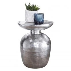 Red Living Beistelltisch Trevose - Aluminium - Silber