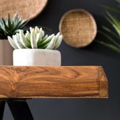 Red Living Beistelltisch Ardee I - Sheesham massiv / Metall - Sheesham / Schwarz -Wohnzimmermöbel boutique en ligne 1000194287 200108 10060500504 DETAILS P000000001000194287