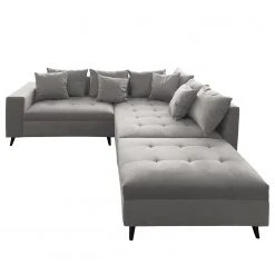 Fredriks Ecksofa Pruno I - Flachgewebe - Grau - Ottomane davorstehend rechts -Wohnzimmermöbel boutique en ligne 1000194613 220803 070 DETAILS P000000001000194613 1
