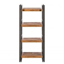 Ars manufacti Wohnwand Manchester II (4-teilig) - Akazie massiv / Metall - Akazie / Anthrazit -Wohnzimmermöbel boutique en ligne 1000196081 200406 13084000013 DETAILS P000000001000196081