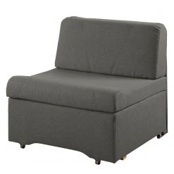 Fredriks Schlafsessel Disley II - Webstoff - Grau - Ohne Armlehnen