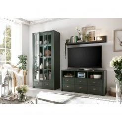 Ridgevalley Vitrinenschrank Beauville - Moosgrün / Gold -Wohnzimmermöbel boutique en ligne 1000196332 191127 09003400062 MOOD DETAILS P000000001000196332 mood