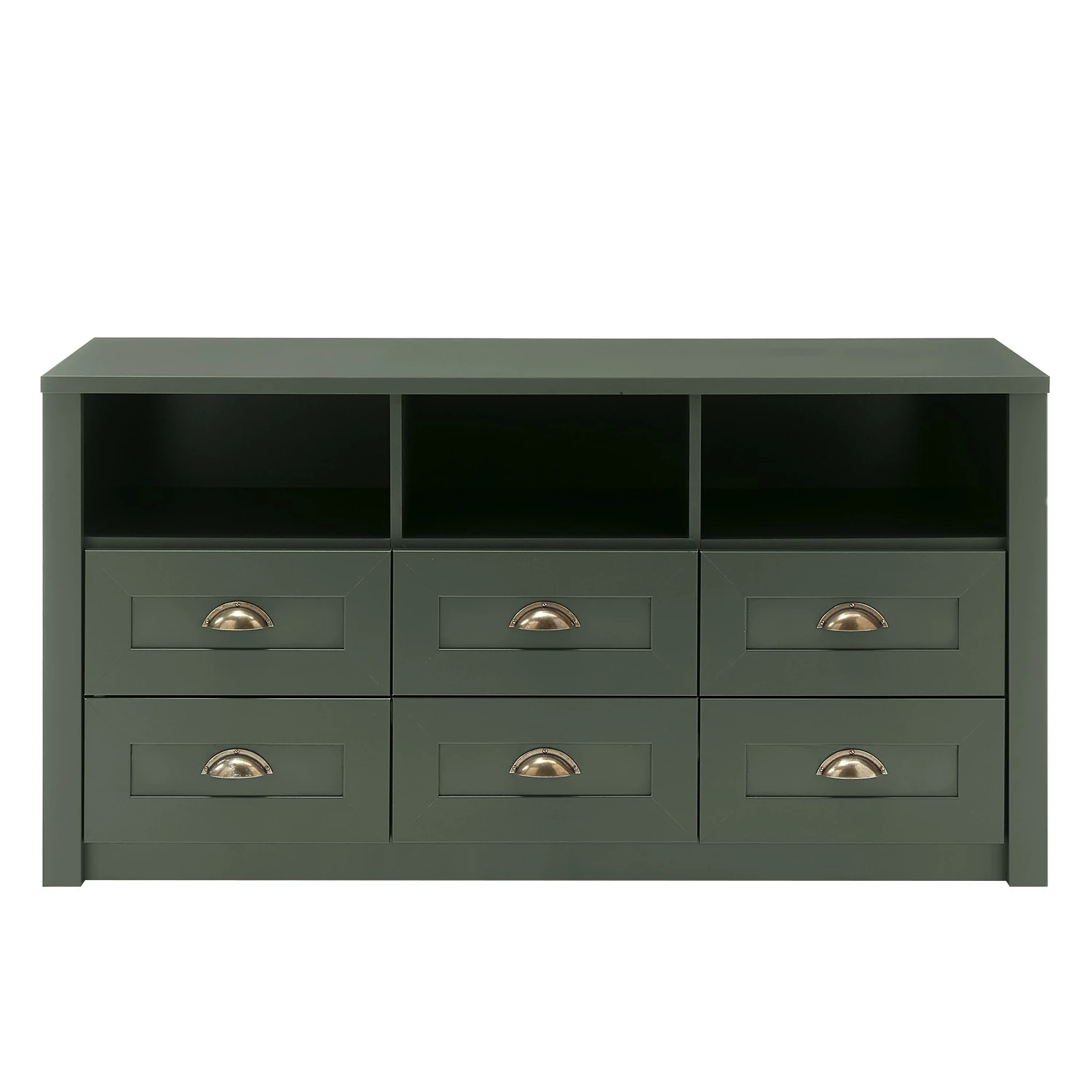 Ridgevalley TV-Lowboard Beauville I - Moosgrün / Gold 7 Ridgevalley TV-Lowboard Beauville I - Moosgrün / Gold – Bild 7